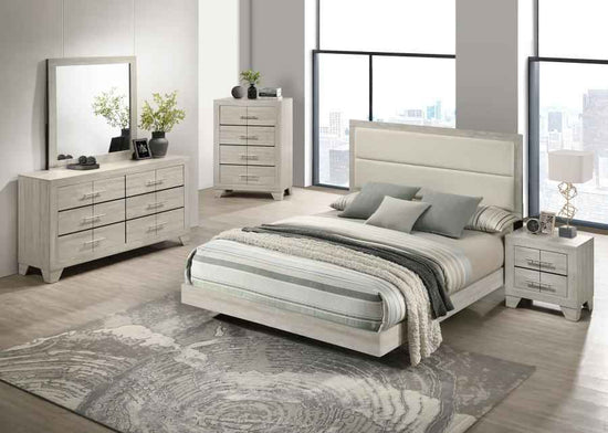 Trenton 5-piece Full Bedroom Set Rustic Cream - Home & Sleep Outlet