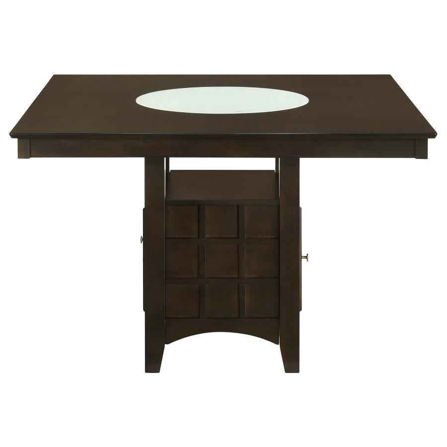 Gabriel 5-piece Square Counter Height Dining Set Cappuccino - Home & Sleep Outlet