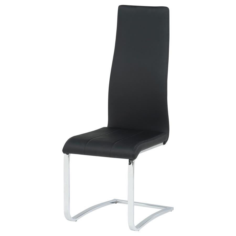 Montclair Upholstered Dining Side Chair Black (Set of 4) - Home & Sleep Outlet