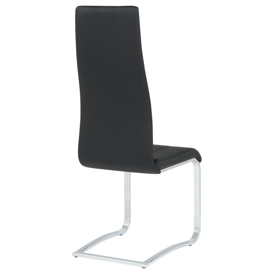 Montclair Upholstered Dining Side Chair Black (Set of 4) - Home & Sleep Outlet