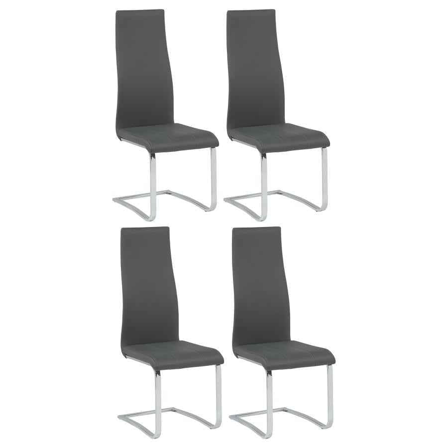 Montclair Upholstered Dining Side Chair Grey (Set of 4) - Home & Sleep Outlet