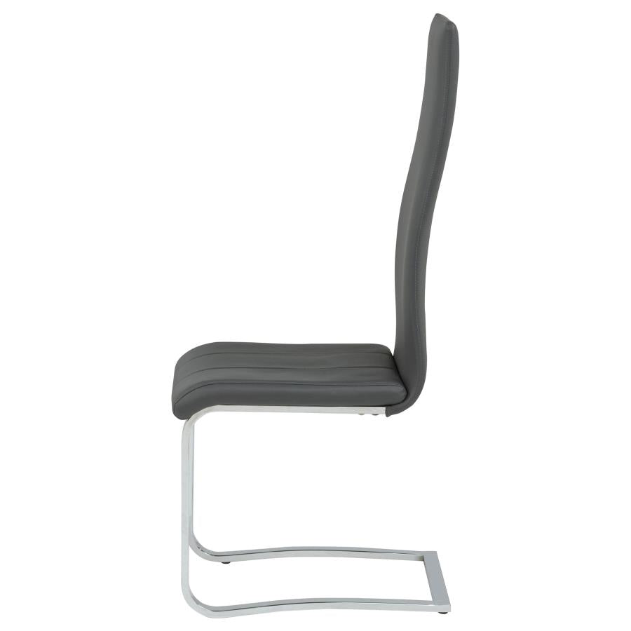 Montclair Upholstered Dining Side Chair Grey (Set of 4) - Home & Sleep Outlet
