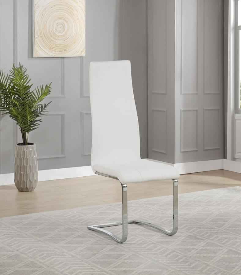 Montclair Upholstered Dining Side Chair White (Set of 4) - Home & Sleep Outlet