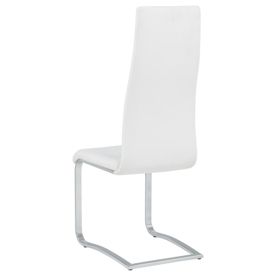 Montclair Upholstered Dining Side Chair White (Set of 4) - Home & Sleep Outlet
