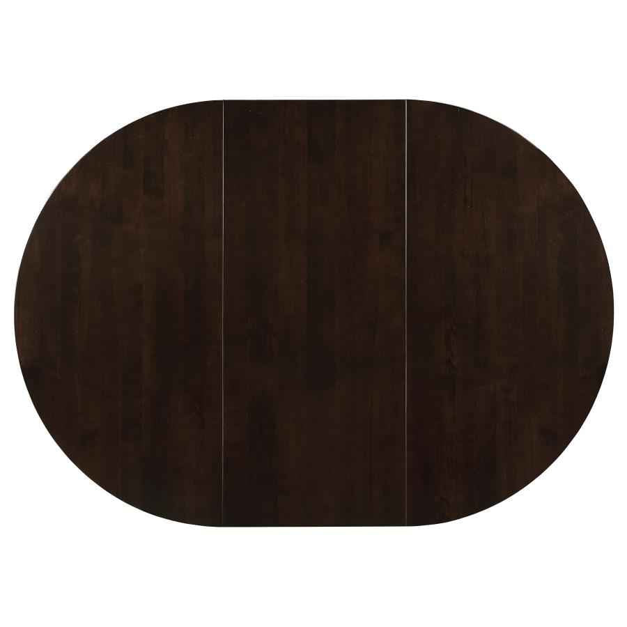 Gabriel 7-piece Extension Leaf Dining Table Set Cappuccino - Home & Sleep Outlet