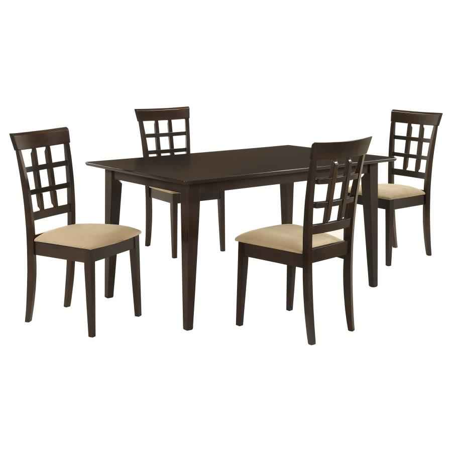Gabriel 5-piece Rectangular 59-inch Dining Set Cappuccino - Home & Sleep Outlet