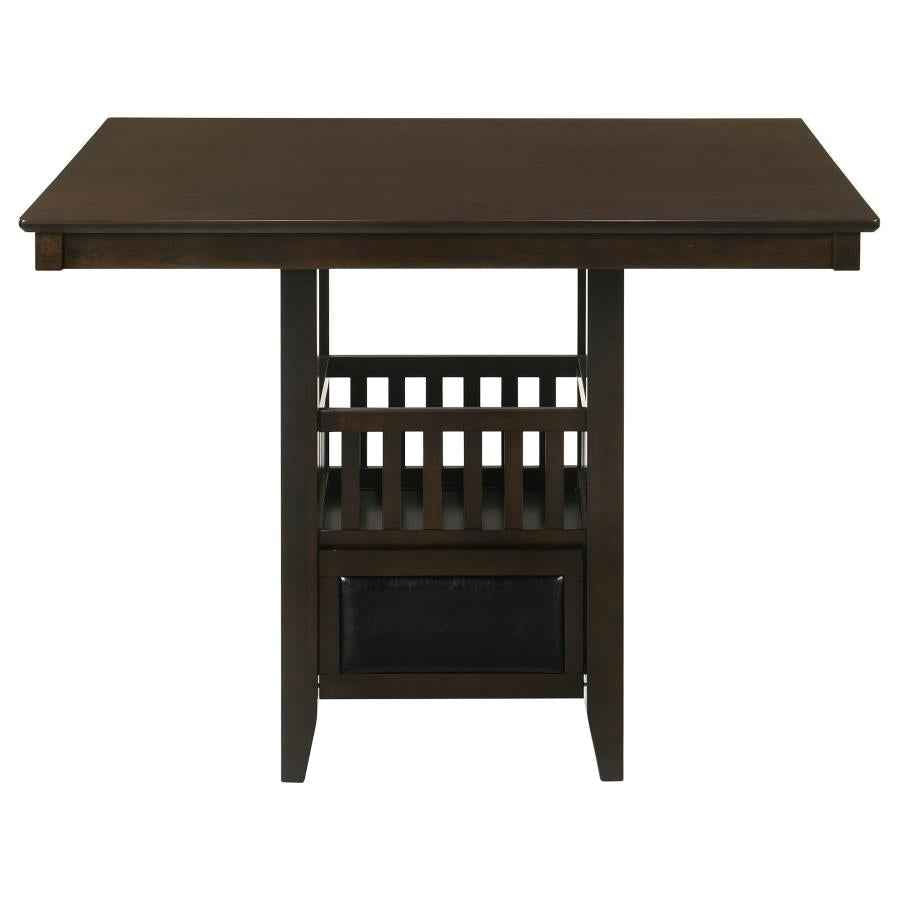 Jaden 5-piece Square Counter Height Dining Set Espresso - Home & Sleep Outlet