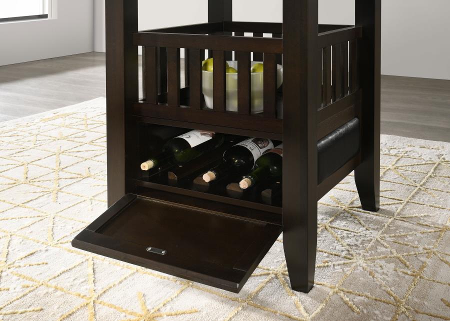 Jaden 5-piece Square Counter Height Dining Set Espresso - Home & Sleep Outlet