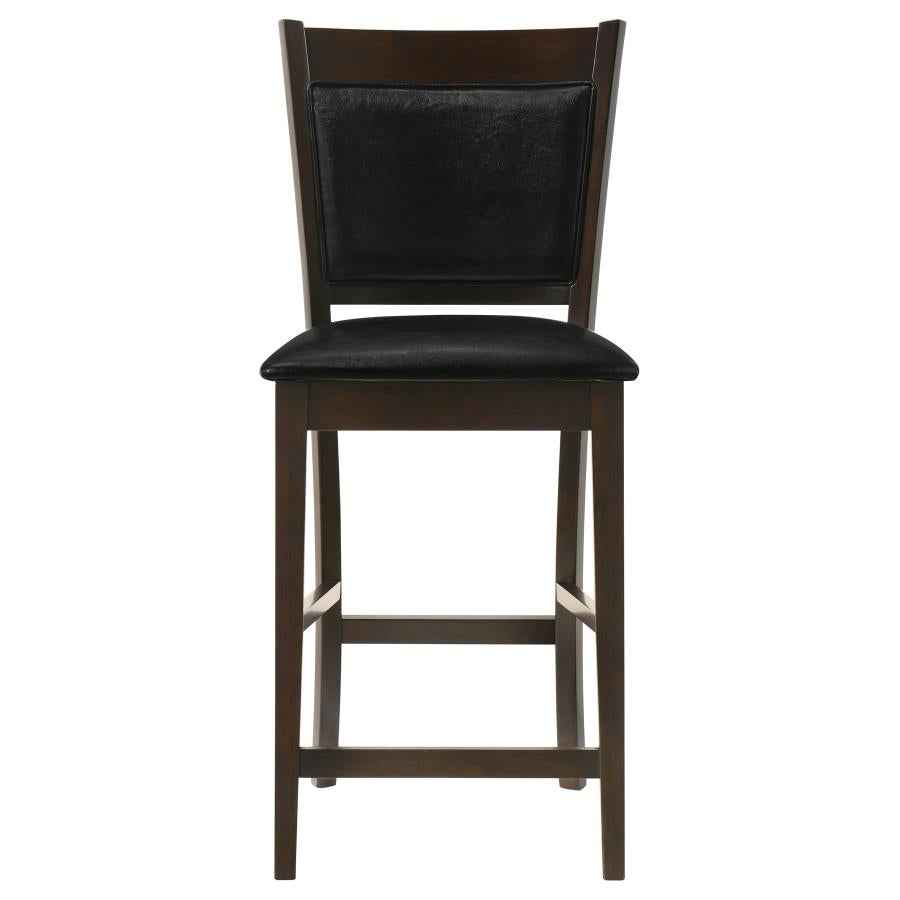 Jaden Upholstered Counter Chair Espresso (Set of 2) - Home & Sleep Outlet