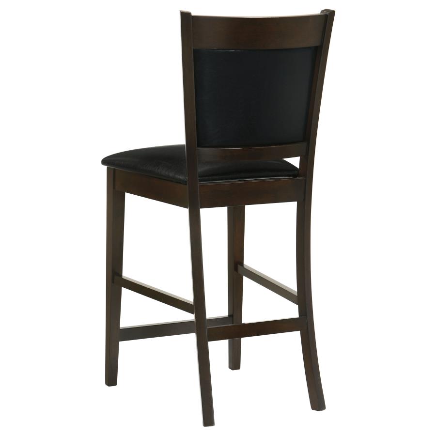 Jaden Upholstered Counter Chair Espresso (Set of 2) - Home & Sleep Outlet