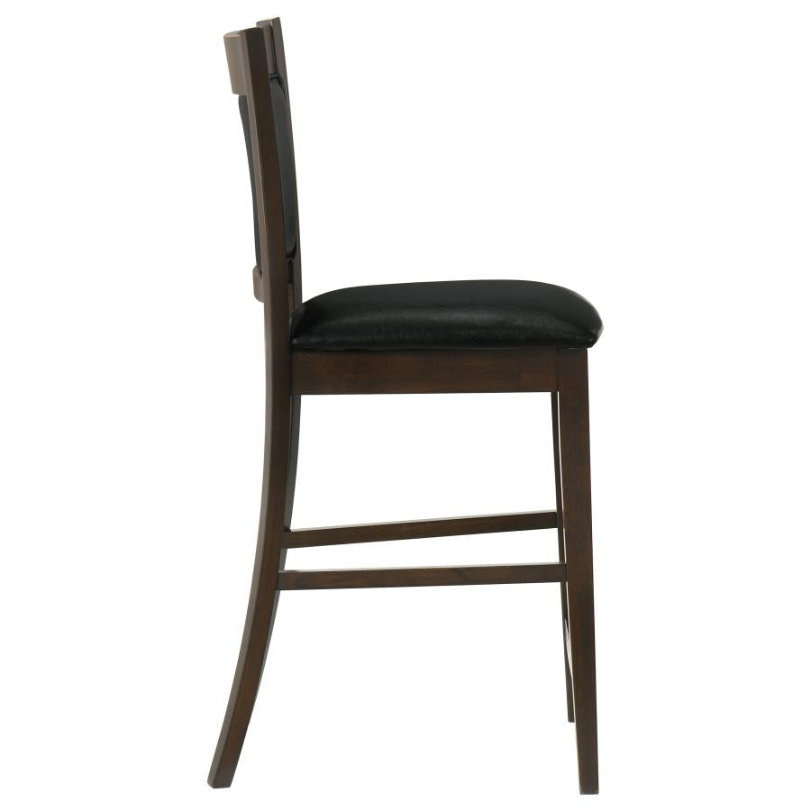 Jaden Upholstered Counter Chair Espresso (Set of 2) - Home & Sleep Outlet