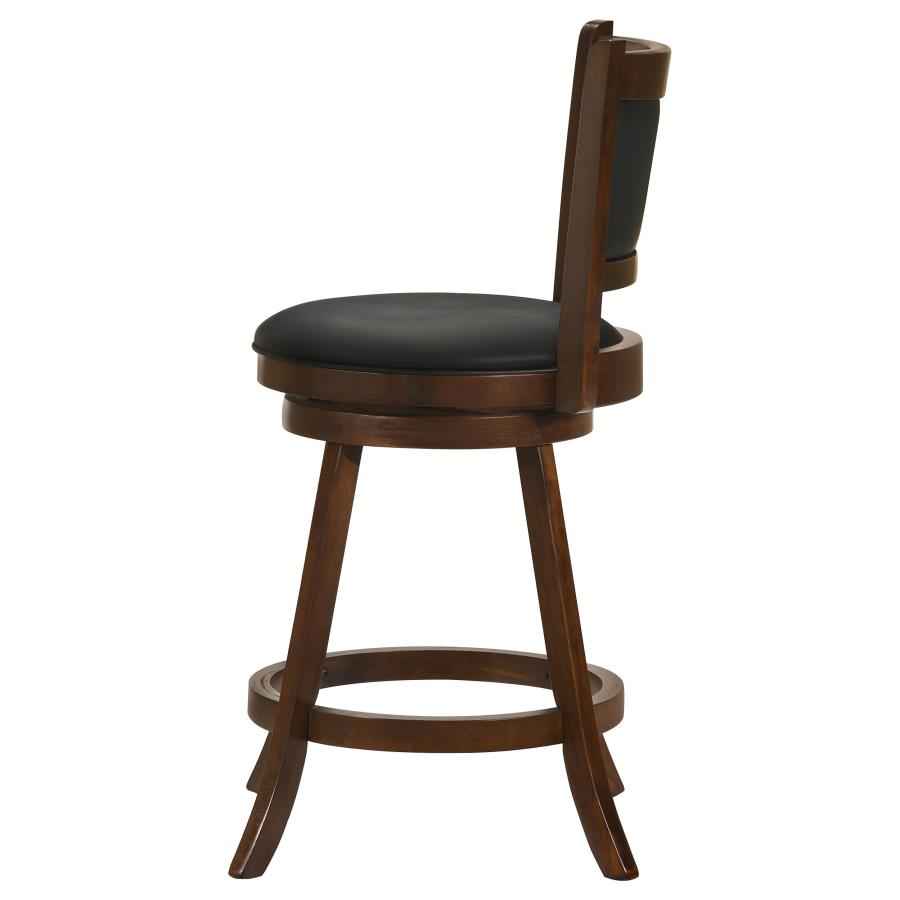 Broxton Upholstered Swivel Counter Chair Chestnut (Set of 2) - Home & Sleep Outlet