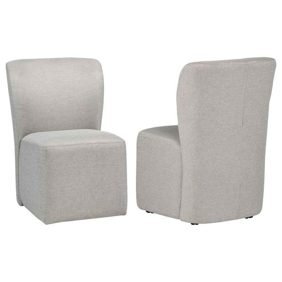 Jaelynn Upholstered Parsons Dining Side Chair Beige (Set of 2)
