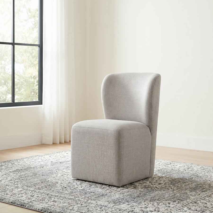 Jaelynn Upholstered Parsons Dining Side Chair Beige (Set of 2)