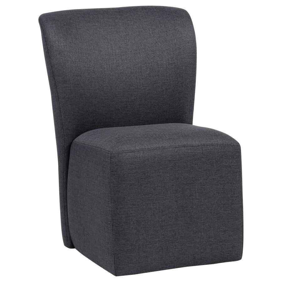 Jaelynn Upholstered Parsons Dining Side Chair Charcoal (Set of 2)