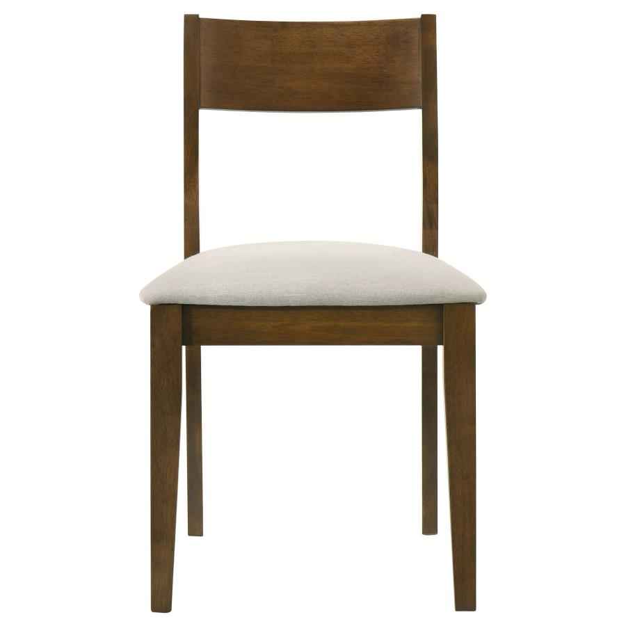 Almonte Dining Chair Upholstered Seat Dark Brown (Set of 2) - Home & Sleep Outlet