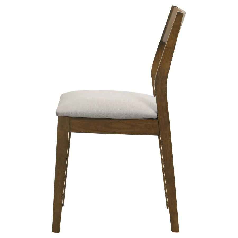 Almonte Dining Chair Upholstered Seat Dark Brown (Set of 2) - Home & Sleep Outlet