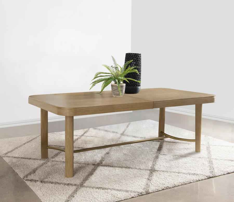 Arini 104-inch Extension Leaf Dining Table Sand Wash - Home & Sleep Outlet