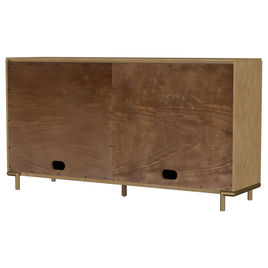 Arini 2-drawer Cane Door Dining Sideboard Server Sand Wash - Home & Sleep Outlet