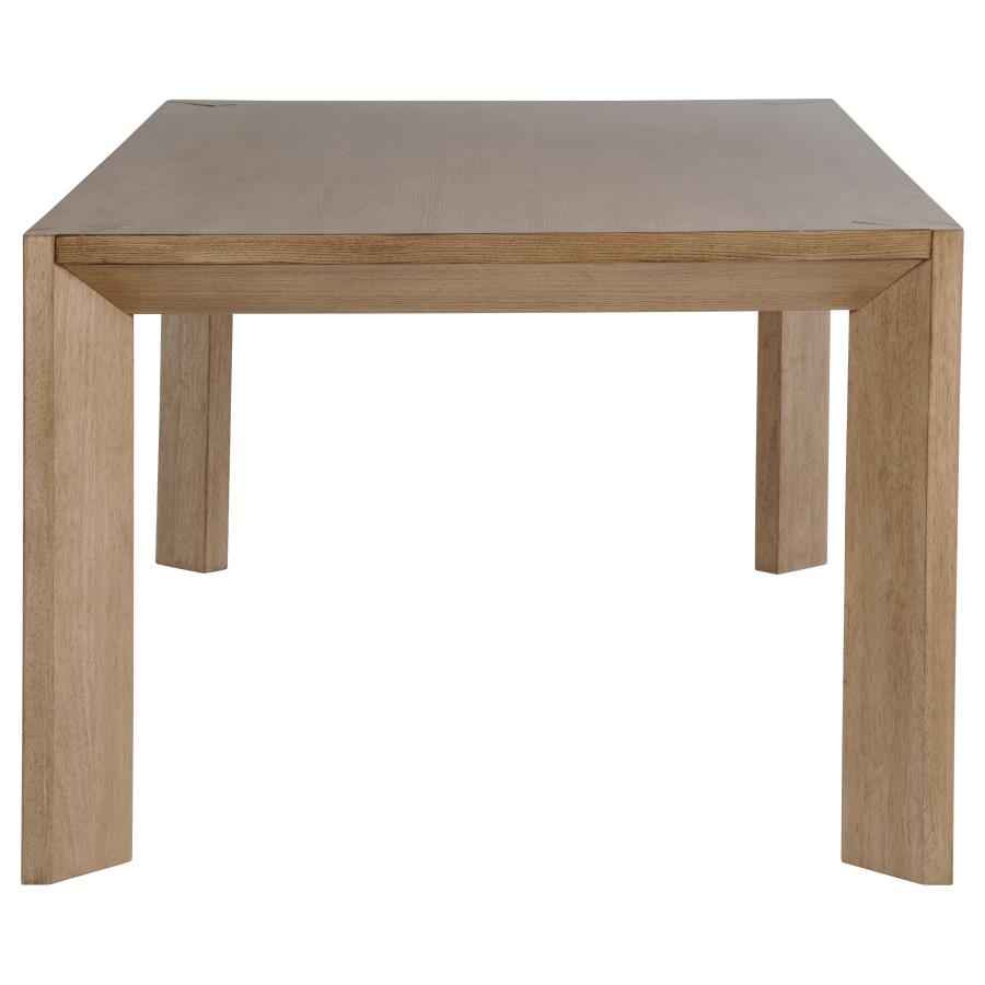 Bruner 7-piece 72-inch Rectangular Dining Set Natural Brown - Home & Sleep Outlet