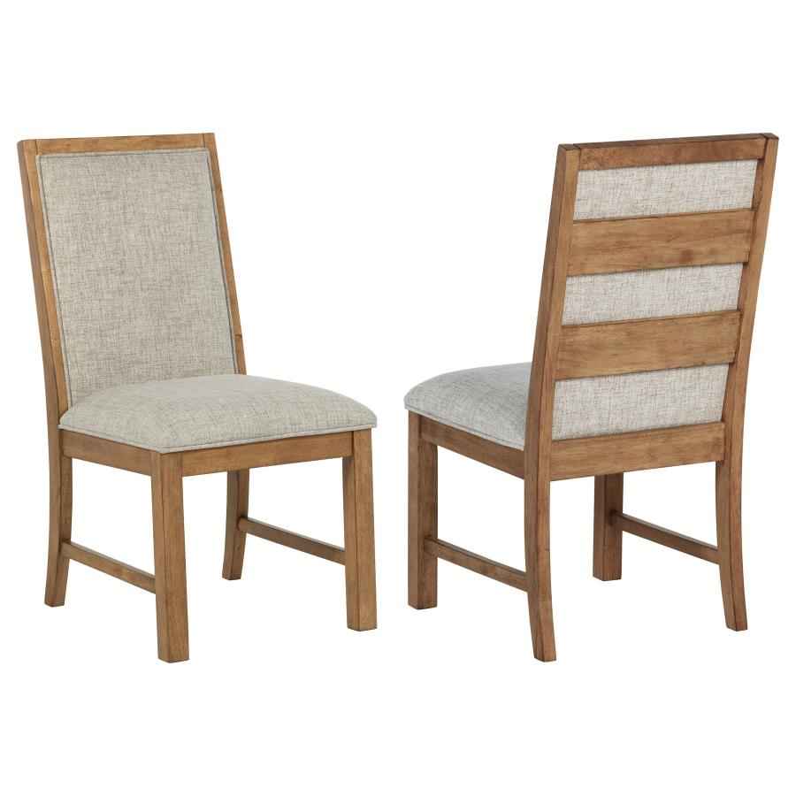 Bruner Upholstered Side Chair Natural Brown (Set of 2) - Home & Sleep Outlet