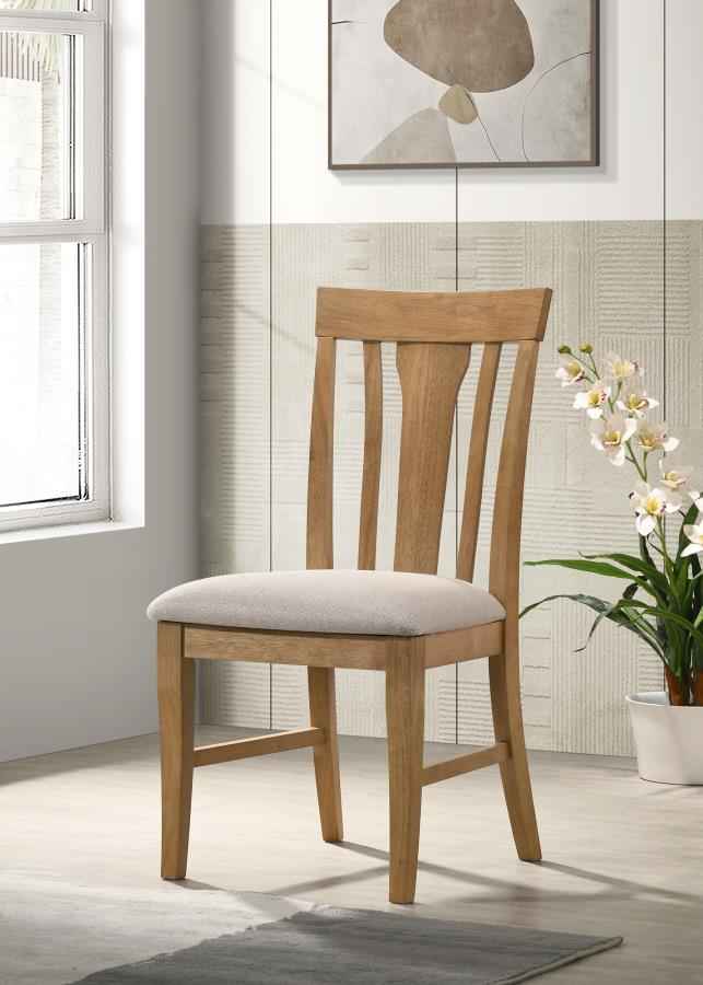Hartville Dining Side Chair Natural Light Brown (Set of 2)