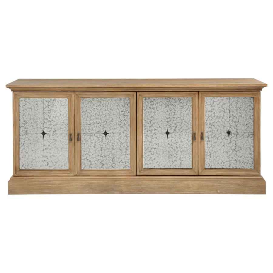 Brockway 4-door Dining Sideboard Buffet Cabinet Barley Brown