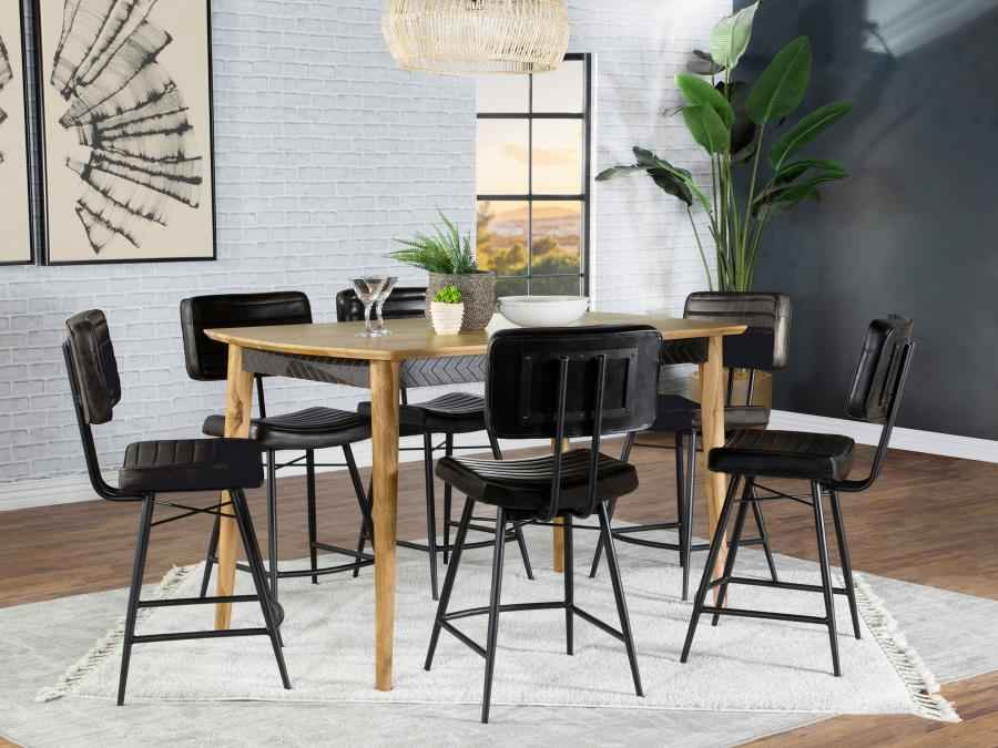 Partridge 7-piece Counter Dining Set Sheesham and Espresso