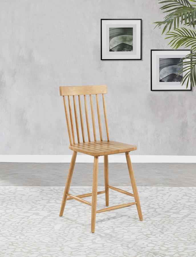 Andrews Windsor Counter Height Dining Side Chair Light Ash (Set of 2)