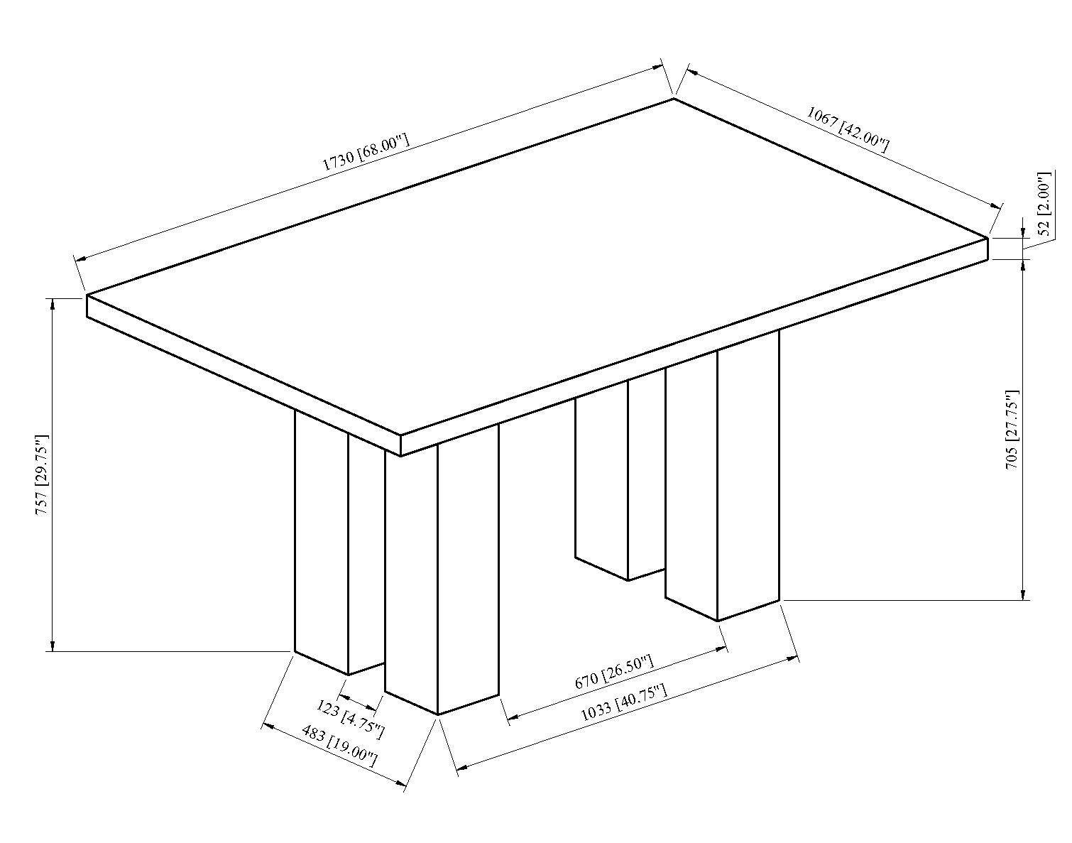 PARKSIDE 1312-4268-5P (6-Piece Dining Set)
