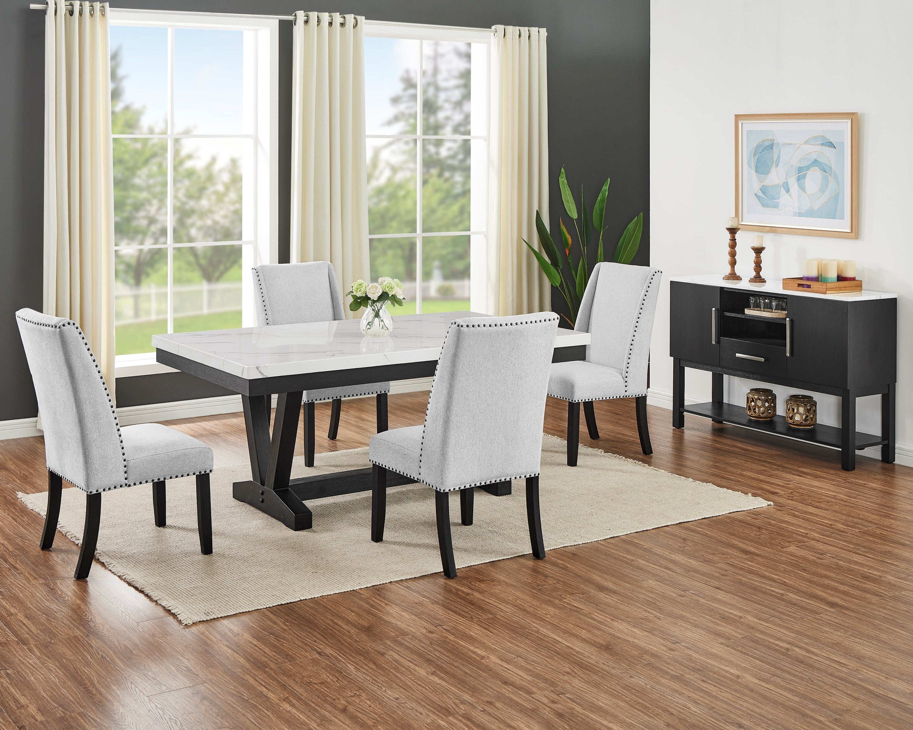 VARLEY 1320-6P-SB (7-Piece Dining Set)