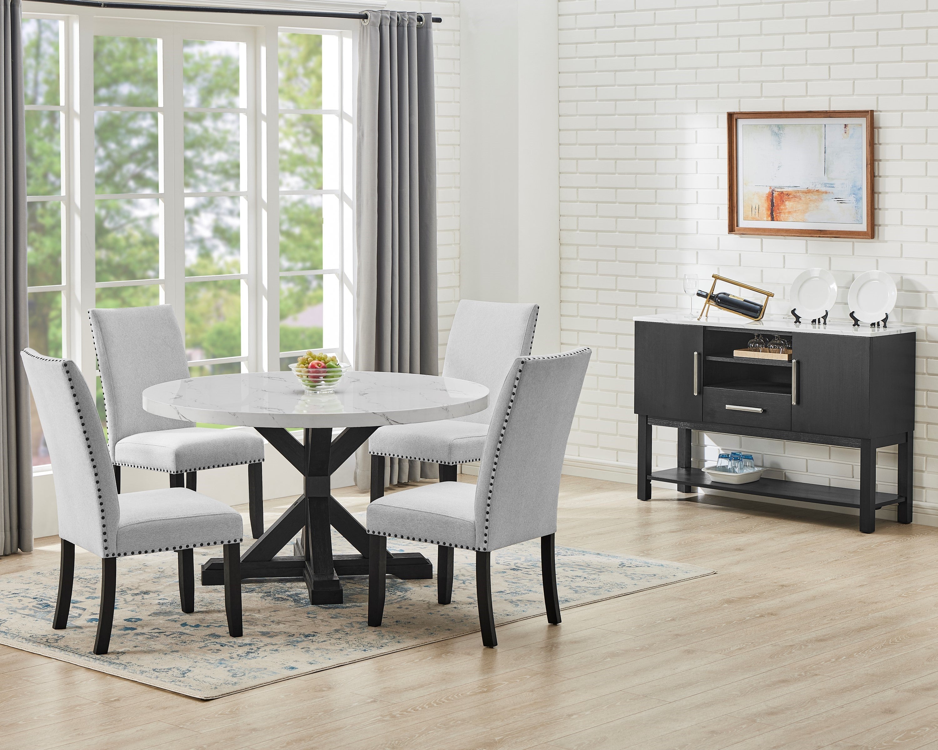 VARLEY 1320-6P-SB (7-Piece Dining Set)
