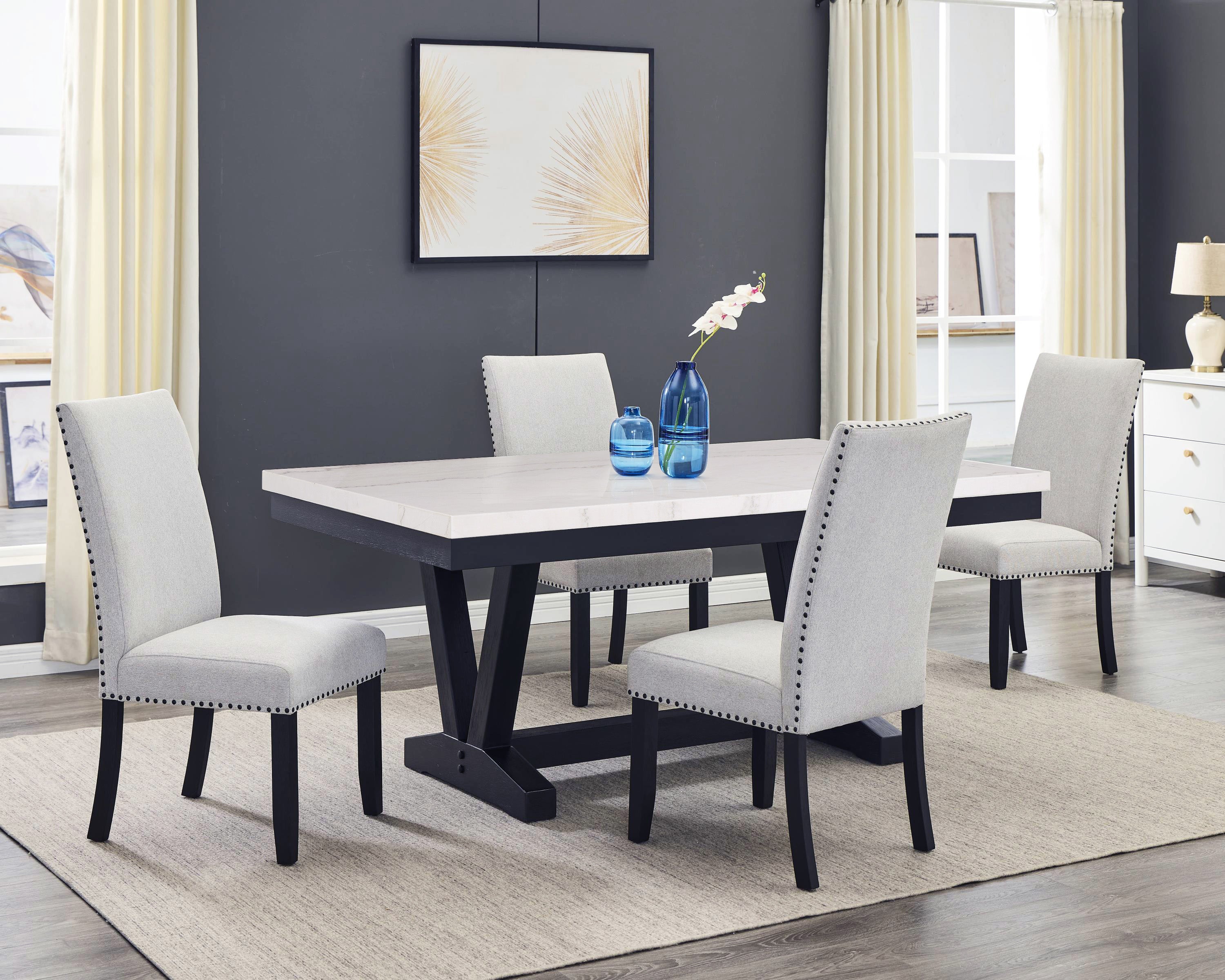 VANCE 1319-6P-1320DV (6-Piece Dining Set)