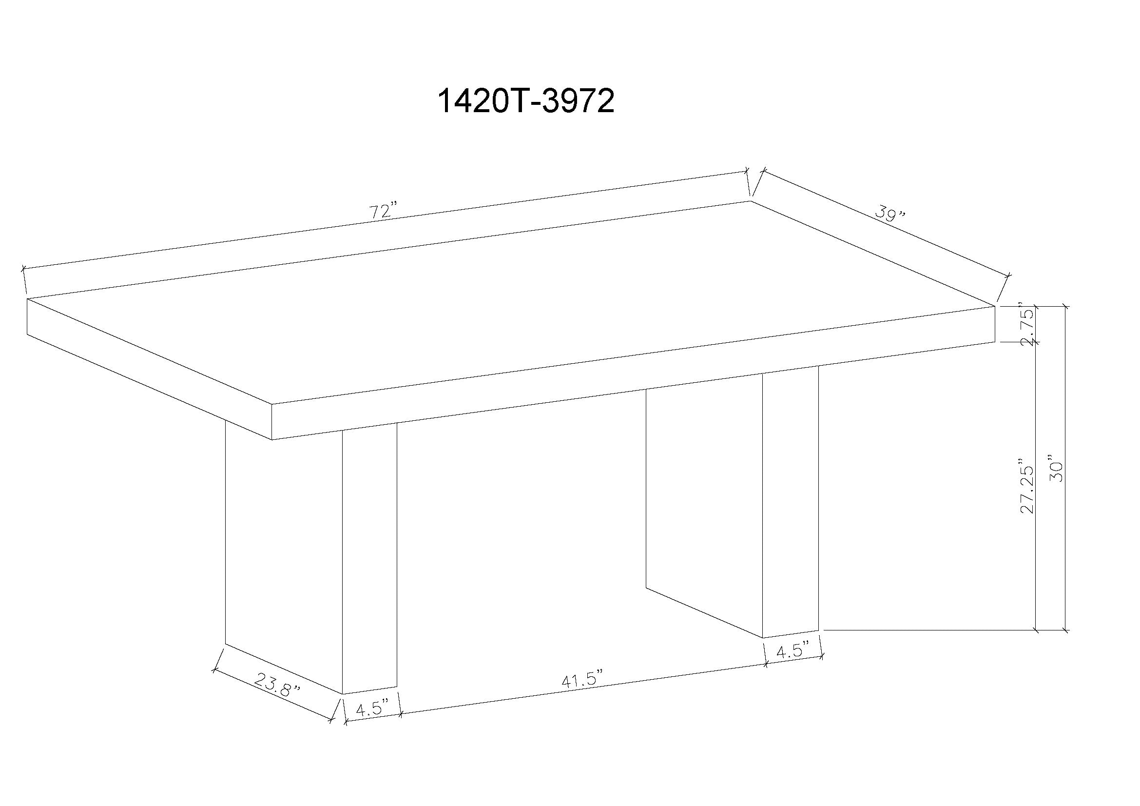 VEGA 1420T (2-Piece Dining Set)