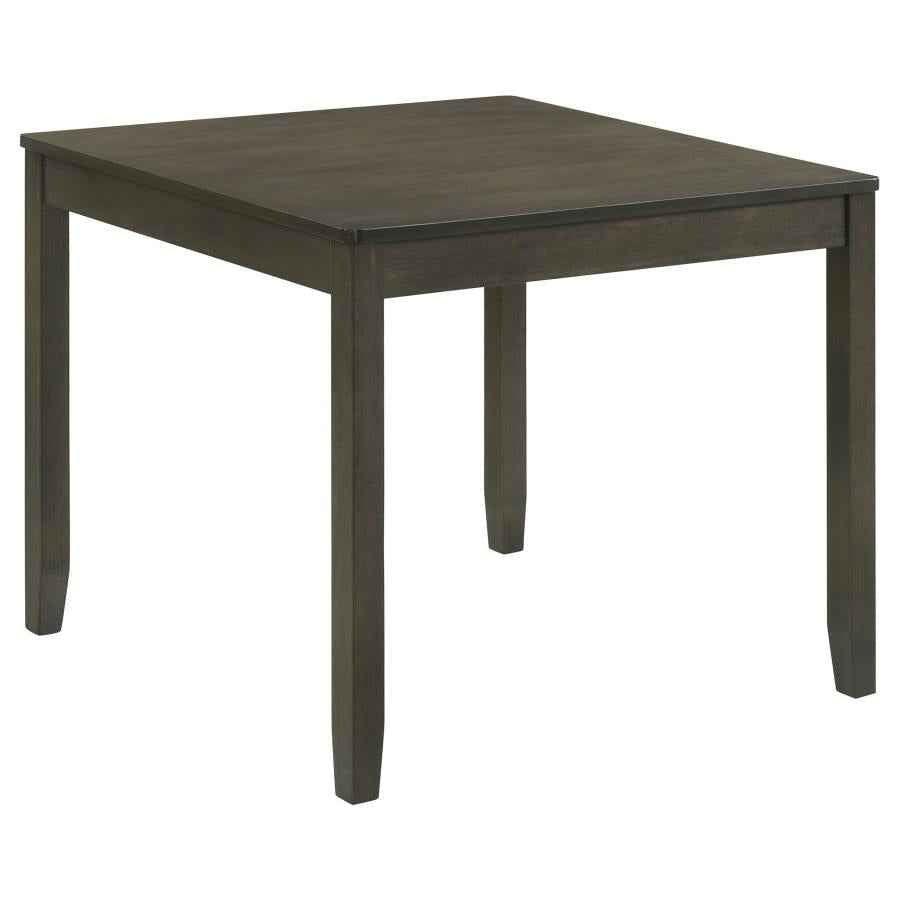 Parkwood 5-piece Square Dining Table Set Dark Ash Brown