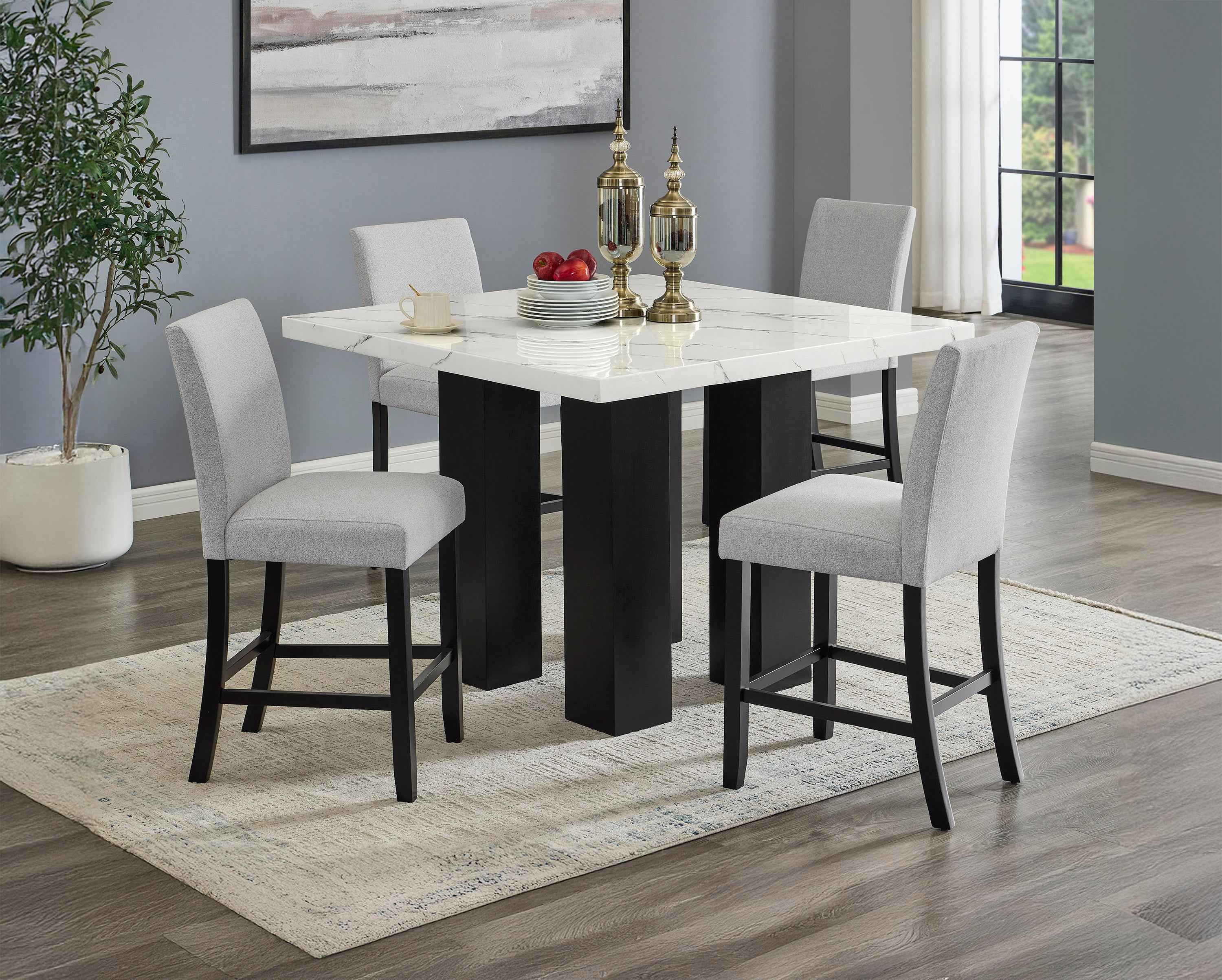 PARKSIDE 1712-5P (6-Piece Counter Dining Set)