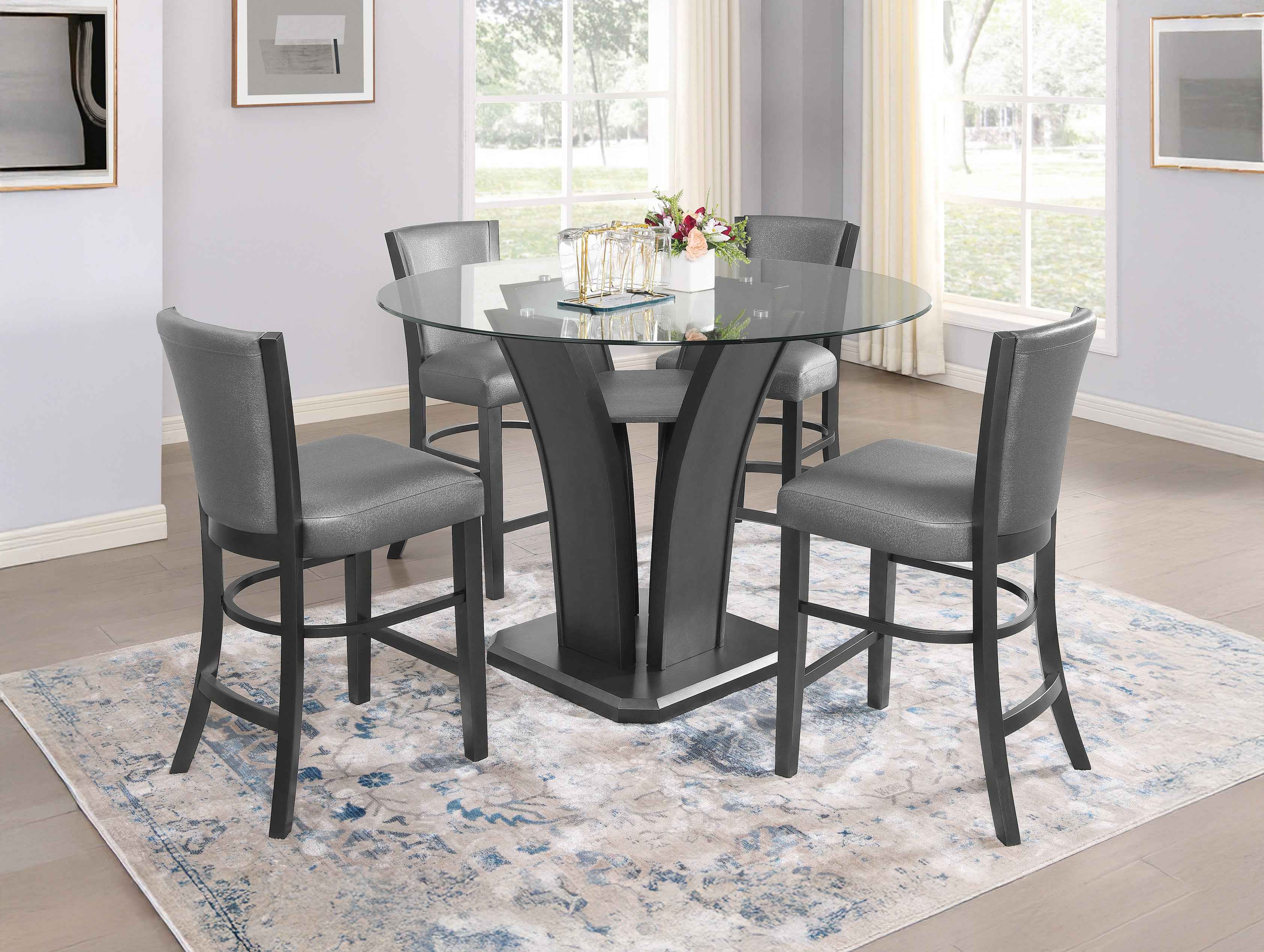 CAMELIA 1716-5P (6-Piece Counter Dining Set)