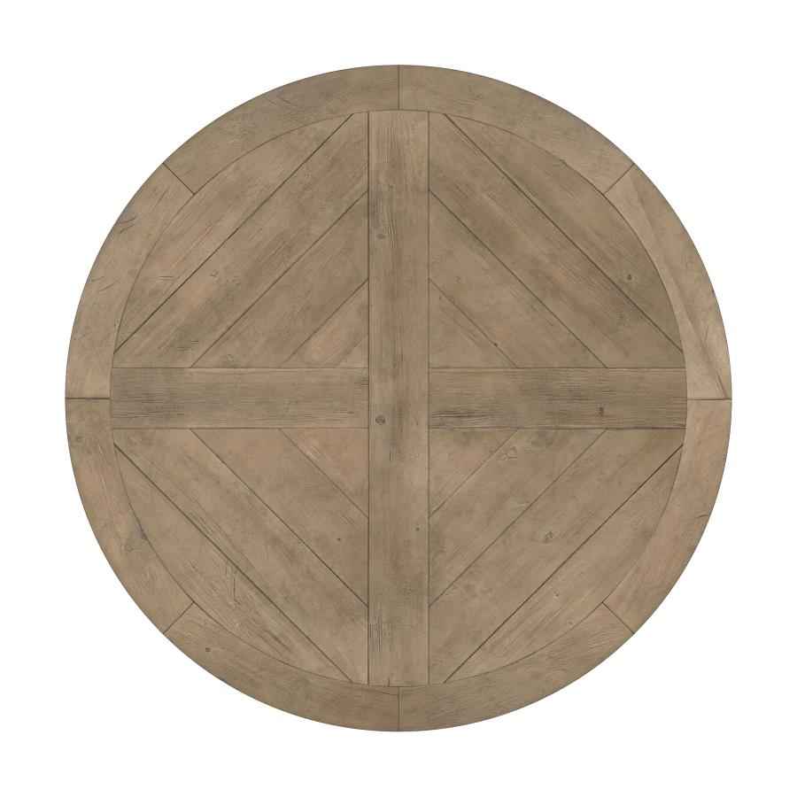 Florence 5-piece Round Dining Table Set Rustic Honey