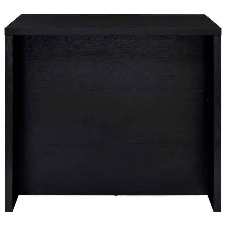 Topanga Engineered Wood Freestanding Home Bar Black - Home & Sleep Outlet