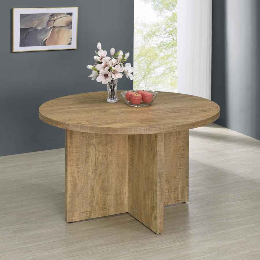 Jamestown Round 47-inch Composite Wood Dining Table Mango - Home & Sleep Outlet