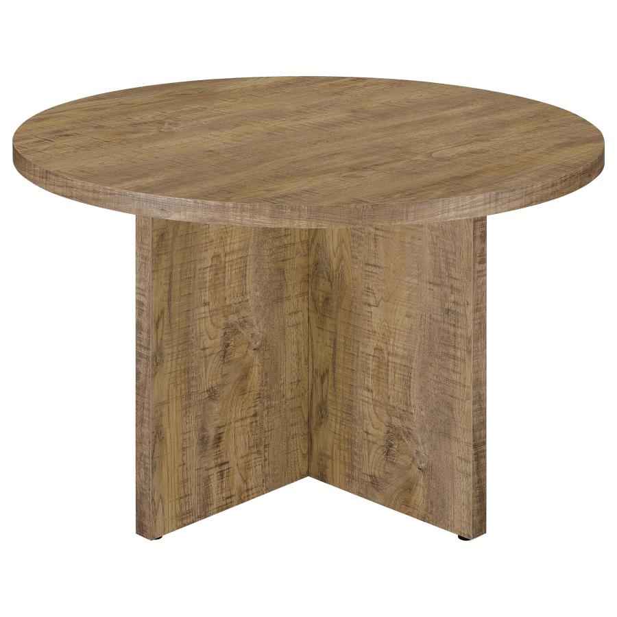 Jamestown Round 47-inch Composite Wood Dining Table Mango - Home & Sleep Outlet