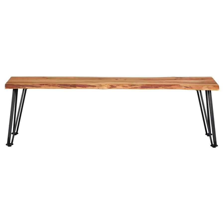 Sherman Wood Dining Bench Natural Acacia