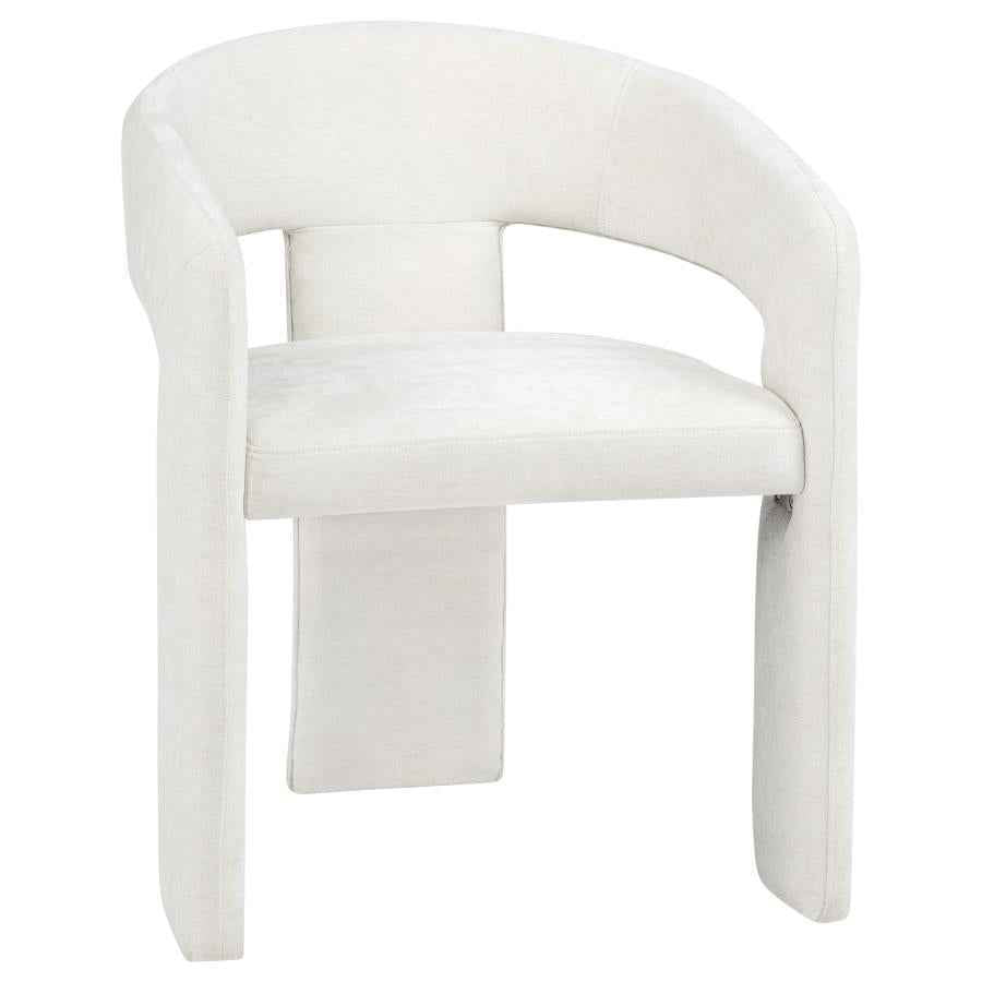 Carlow Upholstered Dining Arm Chair White (Set of 2)