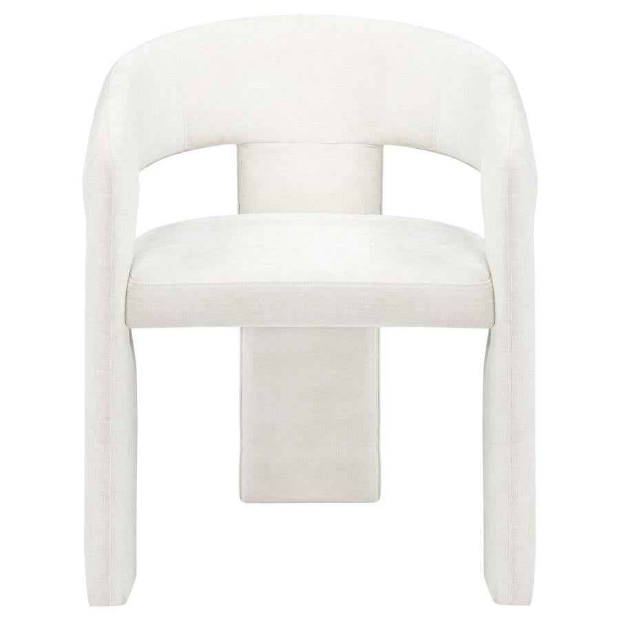 Carlow Upholstered Dining Arm Chair White (Set of 2)