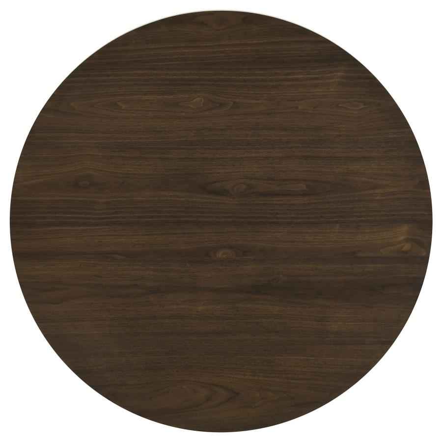 Hamlyn 47-inch Round Wood Dining Room Table Walnut