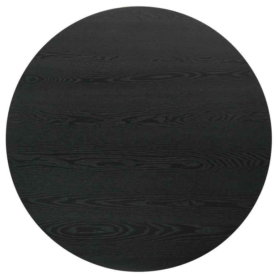 Hamlyn 5-piece Round Wood Counter Height Dining Set Grey and Black