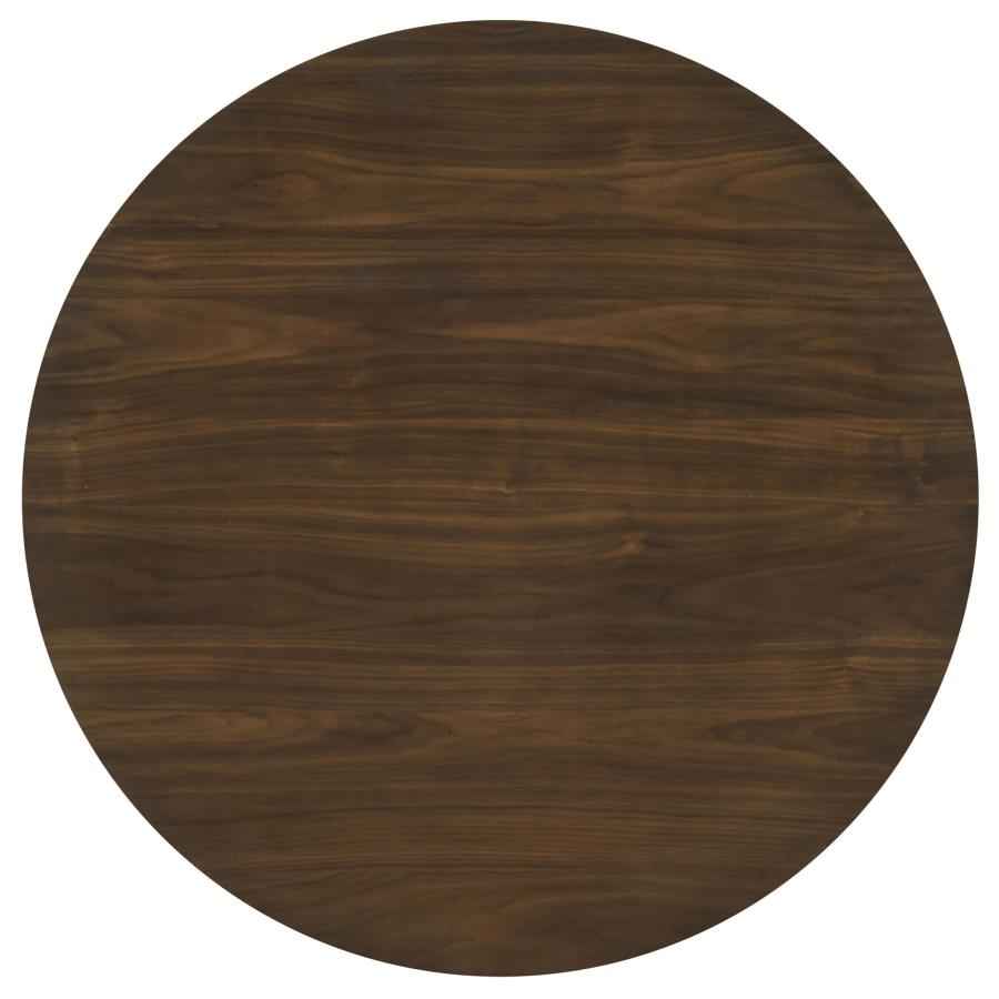 Hamlyn 43-inch Round Wood Counter Height Dining Table Walnut