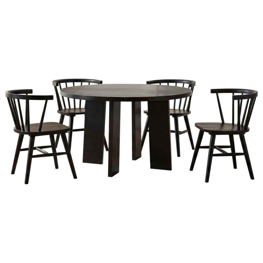 Strouse 5-piece Dining Set Black