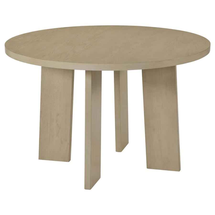 Strouse 5-piece Dining Set Grey and Natural Oak