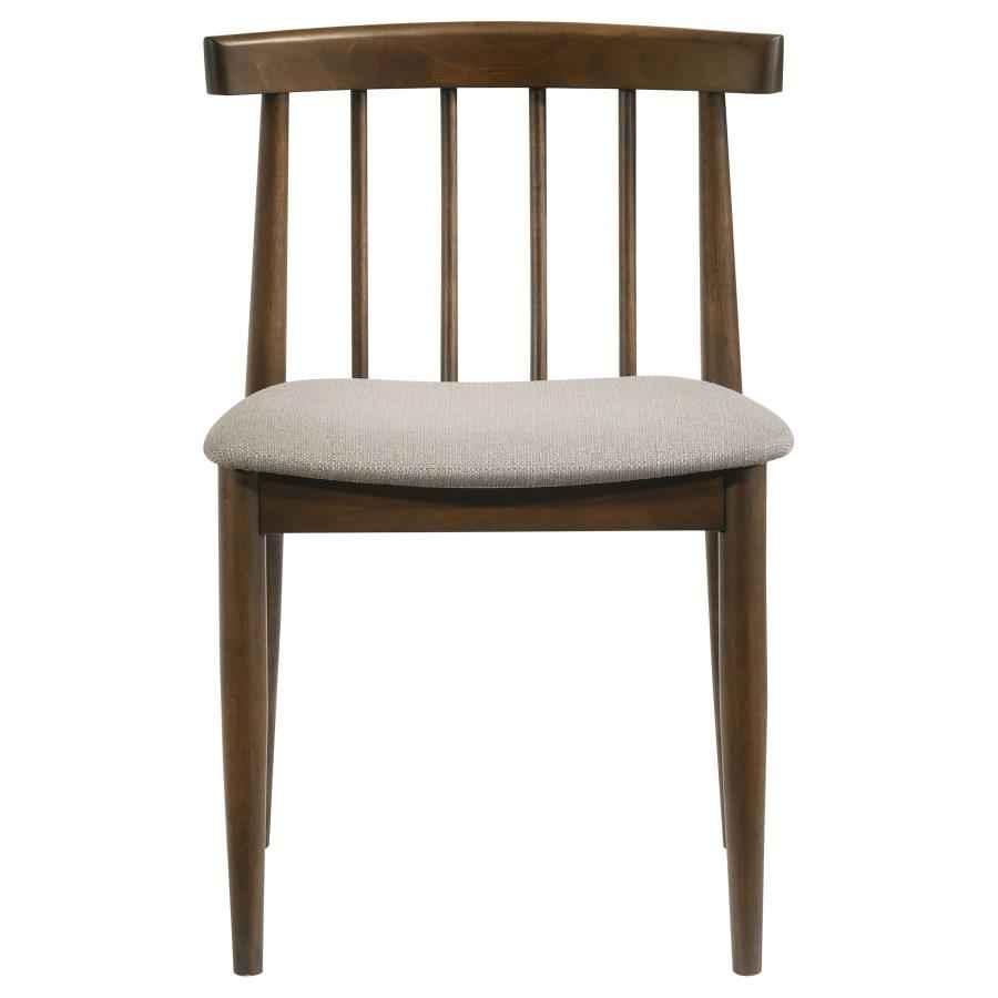 Cullen Dining Side Chair Upholstered Seat Walnut (Set of 2)